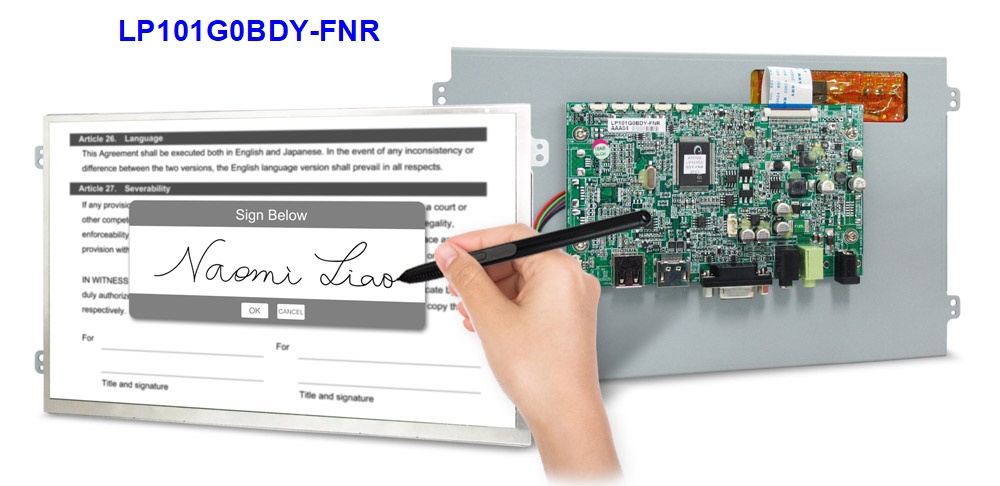 LP101G0BDY-FNR Electro-magnetic touch Display